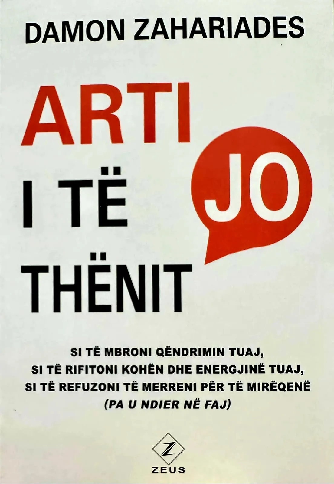 Arti i te thenit JO – libër psikologjik