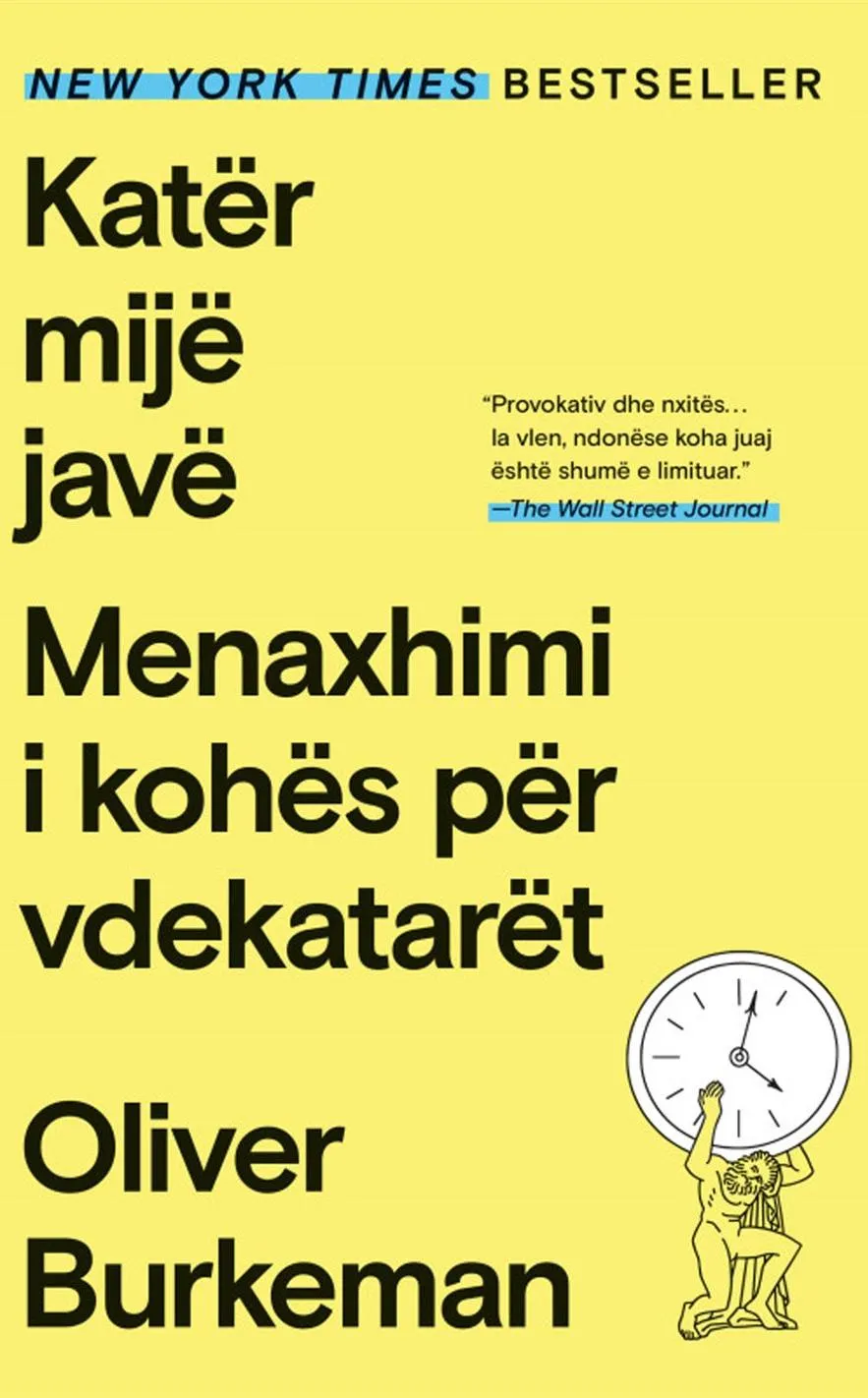 Kater Mije Jave: Menaxhimi i Kohes per Vdekataret – libër psikologjik