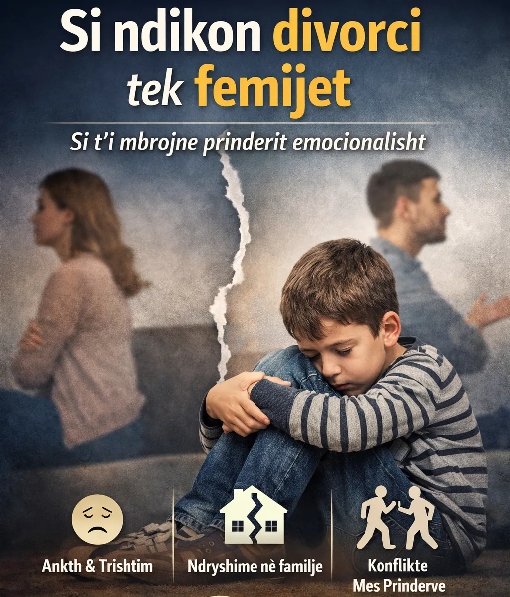 si ndikon divorci tek femijet