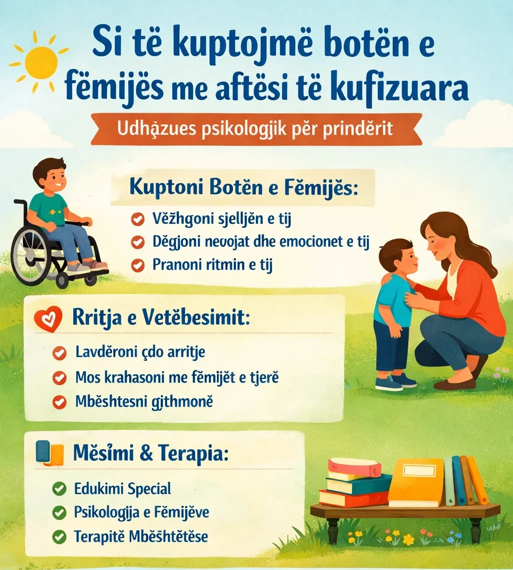 Si te kuptojme boten e femijes me aftesi te kufizuara – udhezues psikologjik per prinderit