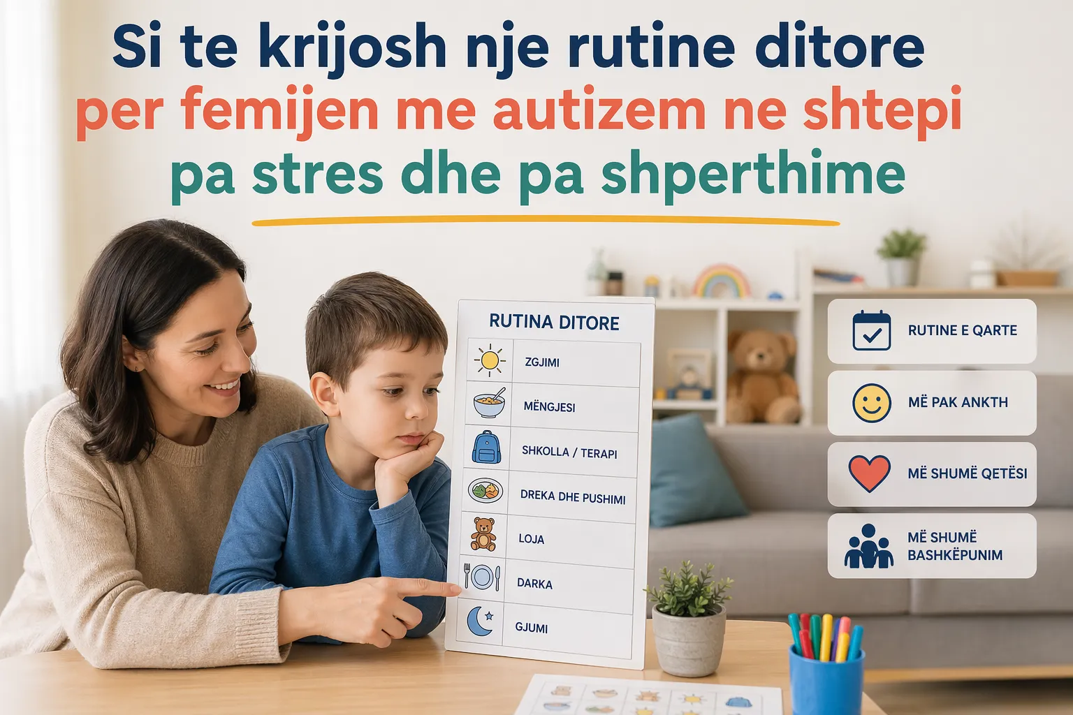 rutina ditore per femije me autizem