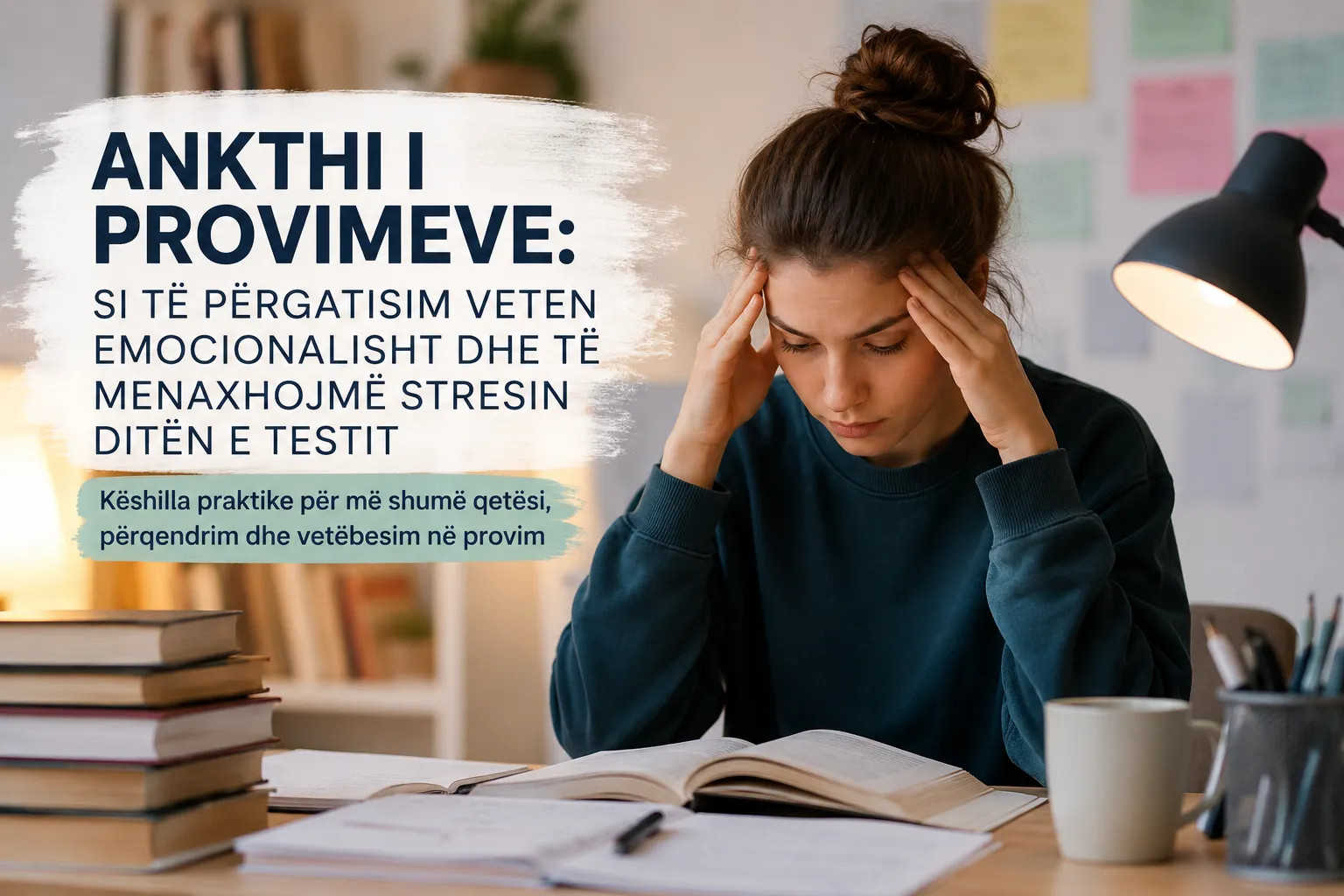Ankthi i provimeve: Si te pergatisim veten emocionalisht dhe te menaxhojme stresin diten e testit