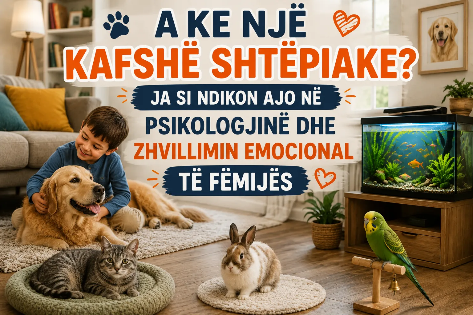kafshet shtepiake dhe psikologjia e femijes