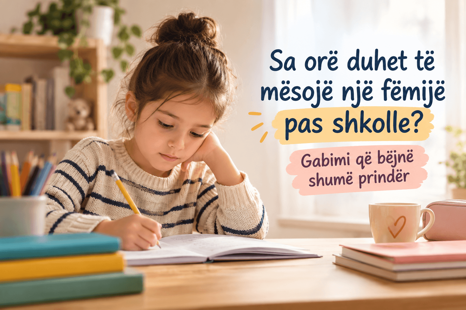 Sa ore duhet te mesoje nje femije pas shkolles? Gabimi qe bejne shume prinder